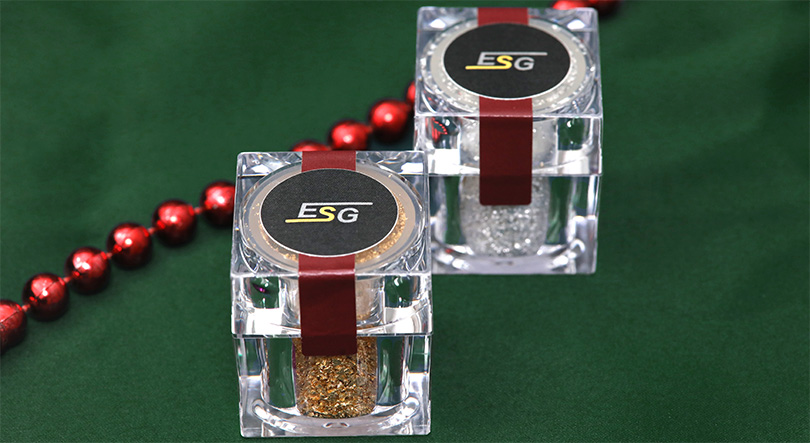 Essbare Silberflocken und Goldflocken 