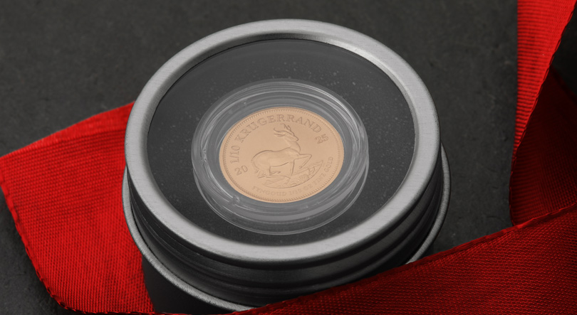 Krügerrand Goldmünze 1/10oz in Geschenkverpackung